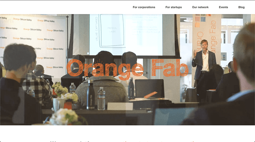 Orange Fab Incubator banner